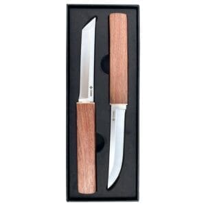 TOSAHWI HANDMADE 2-IN-1 Double Blades Double Dragon Knife Set