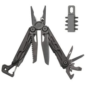 Tosahwi 25-in-1 EDC Multi Tool Pliers EDC Tool With Pocket Nylon Sheath - All Black
