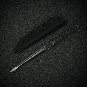 TOSAHWI Handmade Needlepoint Force Knife 2 Colors Blade - Black Blade