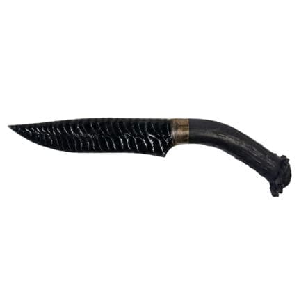 Tosahwi Handmade Obsidian Blade Knife With Antler Handle